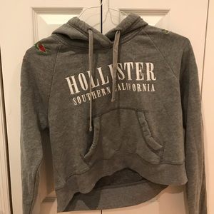 Hollister flower embroidery sweater